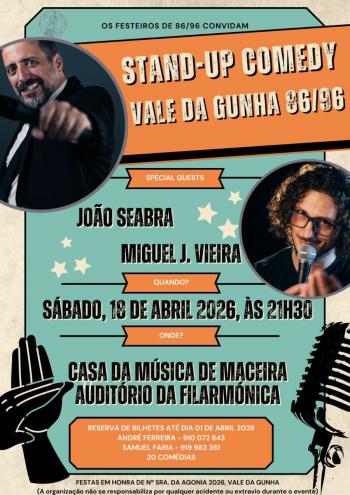 STAND UP COMEDY Vale da Gunha 86/96 - InFátima