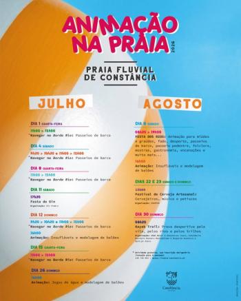 Animação na Praia Constância 2026 - InFátima