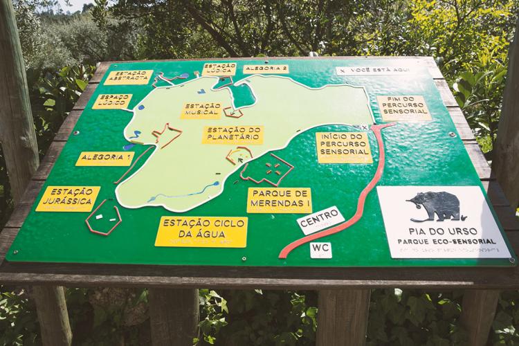 Mapa do Percurso Pedestre Sensorial (Braille)